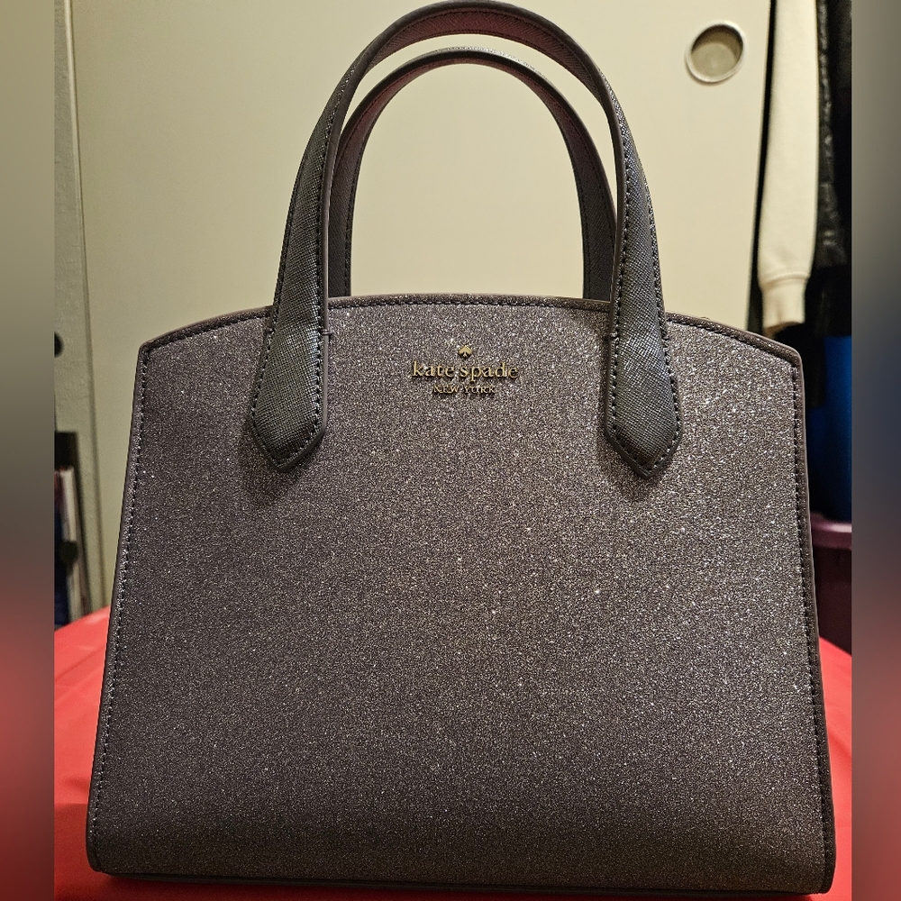 Purple glittery Kate Spade bag